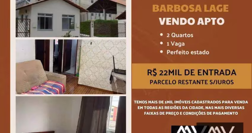 Apartamento com 2 dormitórios à venda, 45 m² por r$ 22.000 de entrada - barbosa lage - juiz de fora/mg