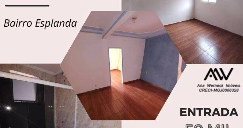 Casa com 3 dormitórios à venda, 81 m² por R$ 50.000 - de Entrada - Esplanada - Juiz de Fora/MG