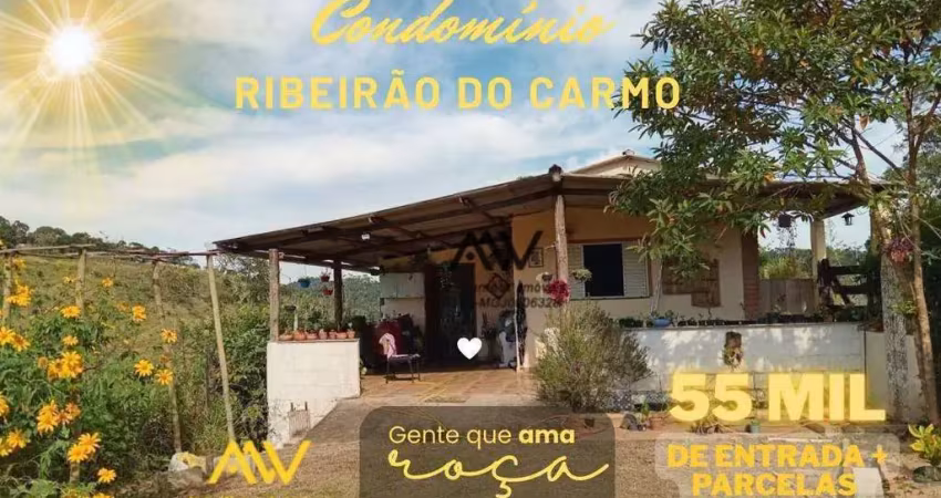 Chácara com 3 dormitórios à venda, 2500 m² por r$ 55.000 de entrada- valadares(juiz de fora) - juiz de fora/mg