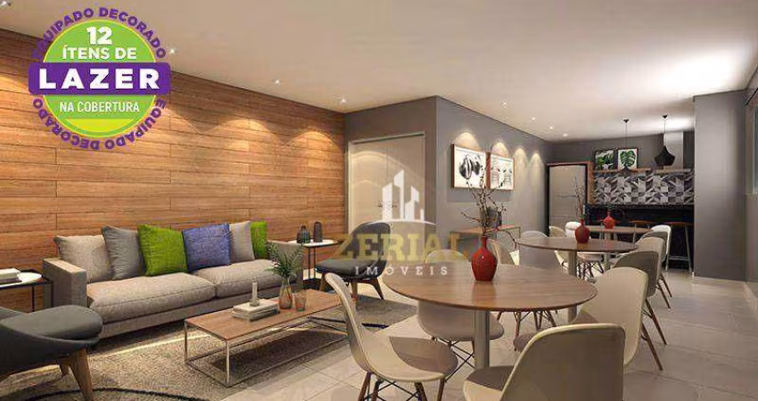 Apartamento com 2 dormitórios à venda, 42 m² por R$ 394.470,00 - Vila Sacadura Cabral - Santo André/SP