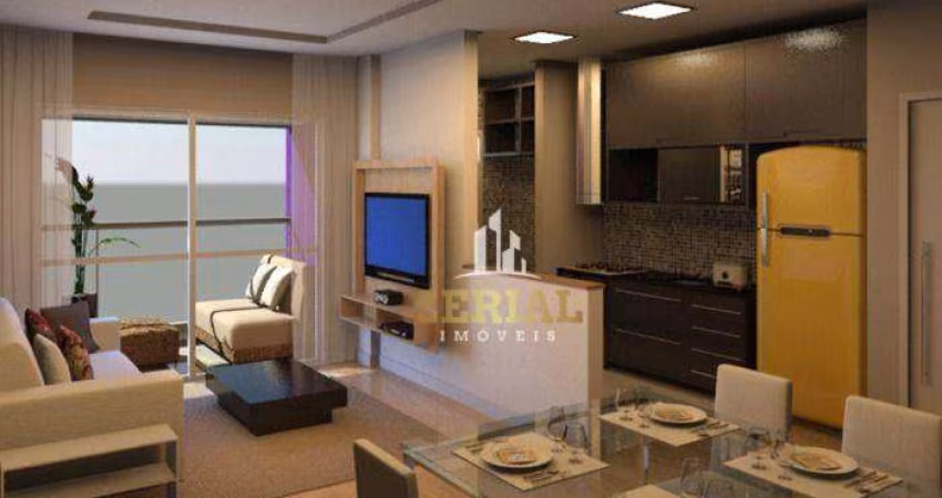 Apartamento com 2 dormitórios à venda, 66 m² por R$ 509.000,00 - Nova Gerti - São Caetano do Sul/SP