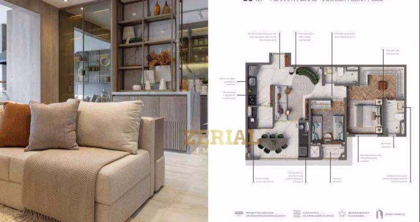 Apartamento com 2 dormitórios à venda, 69 m² por R$ 820.544,00 - Ipiranga - São Paulo/SP