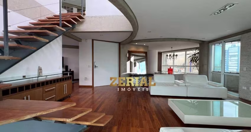 Cobertura com 5 dormitórios, 414 m² - venda por R$ 3.500.000,00 ou aluguel por R$ 17.716,00/mês - Jardim - Santo André/SP