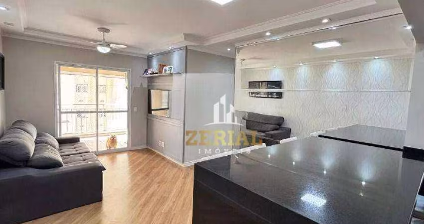 Apartamento com 3 dormitórios à venda, 76 m² por R$ 665.000,00 - Campestre - Santo André/SP