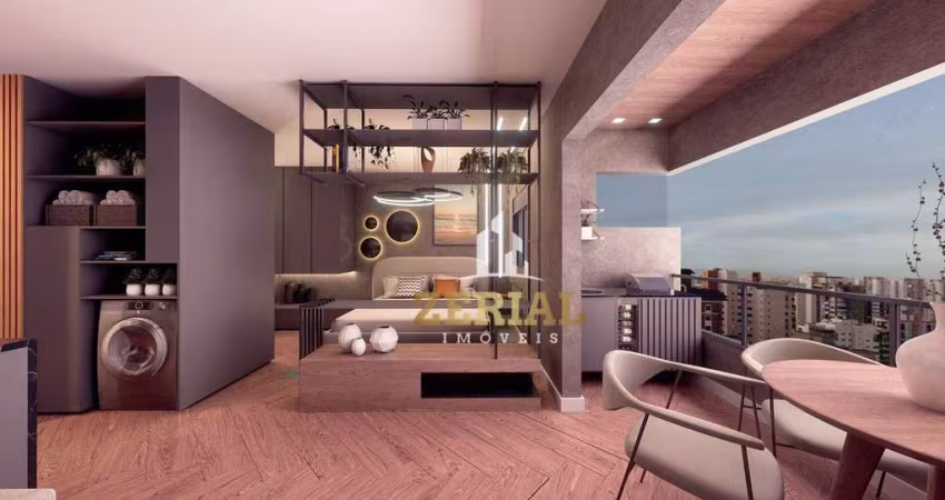 Apartamento com 1 dormitório à venda, 44 m² por R$ 642.047,38 - Jardim - Santo André/SP