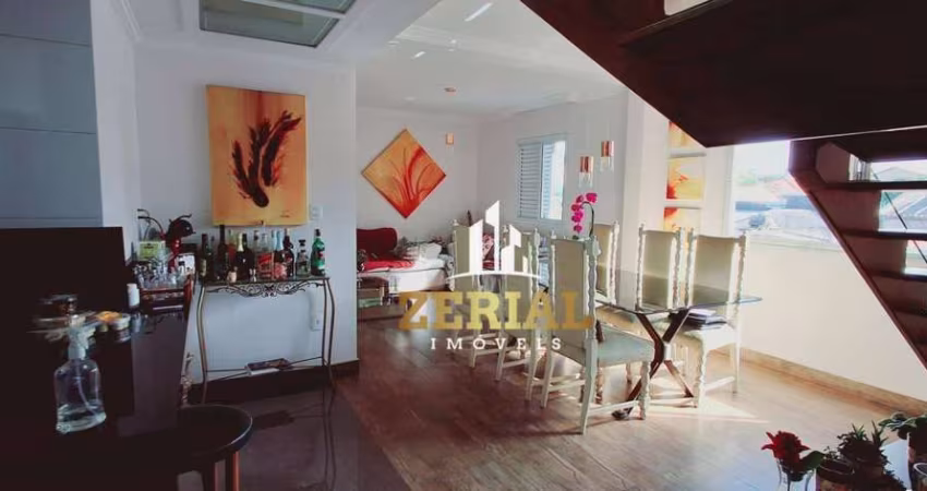 Cobertura com 2 dormitórios à venda, 126 m² por r$ 950.000,00 - nova gerti - são caetano do sul/sp