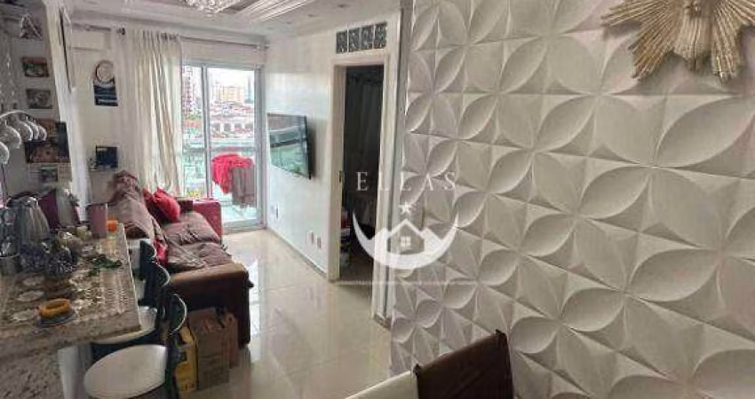 Apartamento com 1 dormitório à venda, 51 m² por R$ 370.000 - Vila Matias - Santos/SP