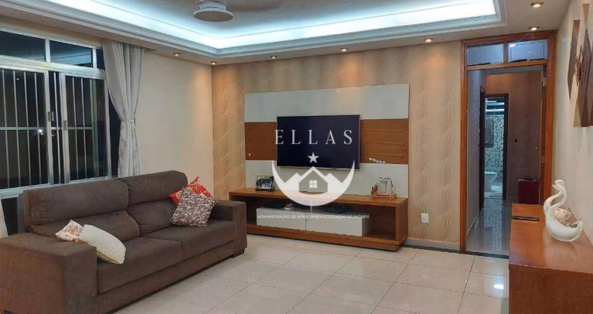 Apartamento com 3 dormitórios à venda, 95 m²- Embaré - Santos/SP