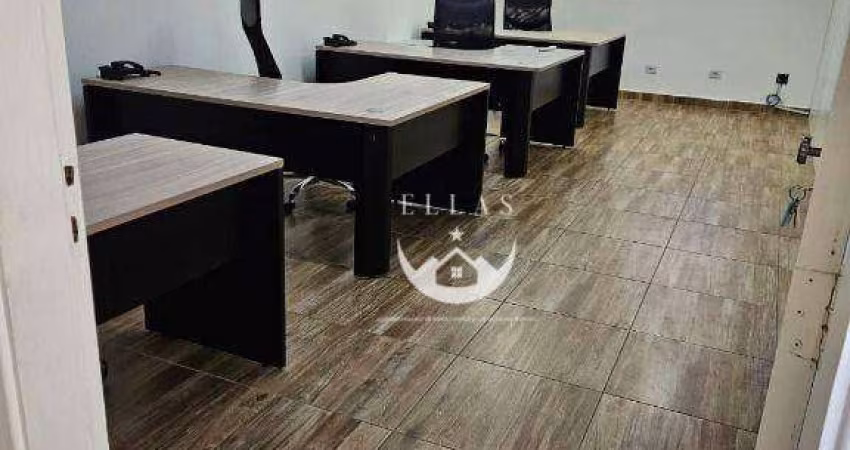 Sala Comercial Mobiliada para Alugar – Rua Braz Cubas, Santos