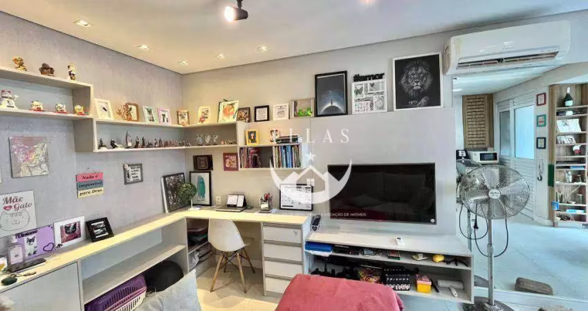 Apartamento 1 dormitório – porteira fechada – vila mathias, santos/sp