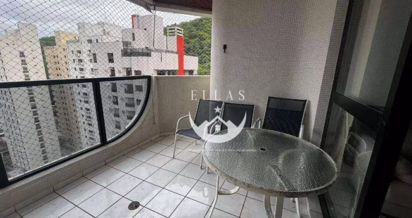 Apartamento com 2 dormitórios para alugar, 110 m² por R$ 4.000,00/mês - Praia das Pitangueiras - Guarujá/SP