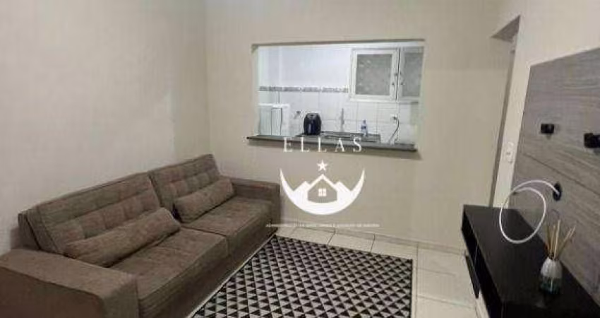 Locação – Apartamento Mobiliado com 1 Dormitório | Gonzaga – Santos/SP