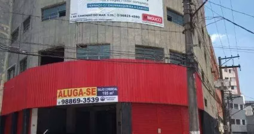 Salão para alugar, 195 m² - rudge ramos - são bernardo do campo/sp