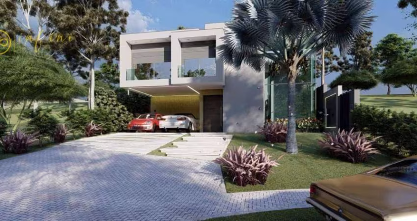 Casa Nova de Condomínio com 4 Suítes, sendo 1 Máster  à venda, 310 m² por R$ 2.100.000 - Alphaville Nova Esplanada III - Votorantim/SP