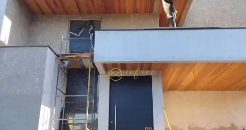 Casa em construção de condomínio com 3 dormitórios, sendo 1 suíte à venda, 207 m² por r$ 1.050.000 - fazenda alta vista - salto de pirapora/sp