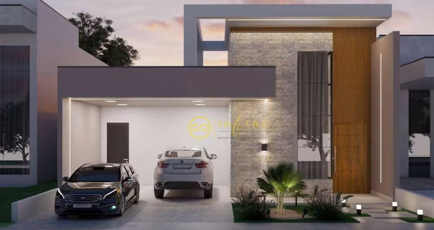 Casa em Construção de Condomínio com 3 quartos, todos suítes à venda, 180 m² por R$ 1.350.000 - Condomínio Pampulha Jardim Residencial - Sorocaba/SP