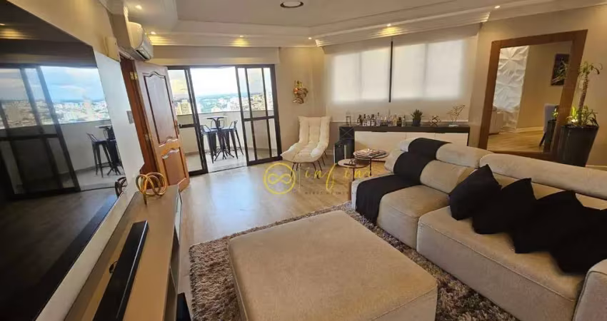 Apartamento com 3 quartos, sendo 1 suíte  286 m² - venda por r$ 1.600.000  - edifício terrazza di trento - centro - sorocaba/sp