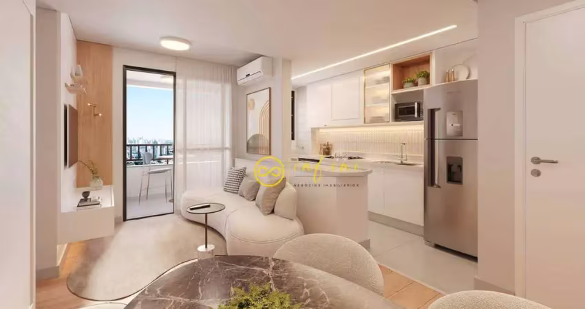 Apartamento lançamento com 2 quartos à venda, 55 m² por r$ 701.000 - condomínio residencial hub campolim - parque campolim - sorocaba/sp