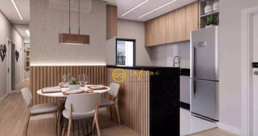 Apartamento lançamento com 2 quartos, sendo 1 suíte à venda, 71 m² por r$ 575.820 - condomínio residencial essencia campolim - sorocaba/sp