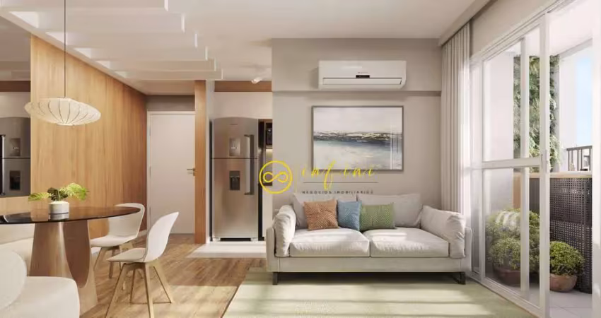 Apartamento lançamento com 2 quartos, sendo 1 suíte à venda, 52 m² por r$ 281.000 - condomínio parque verano - sorocaba/sp
