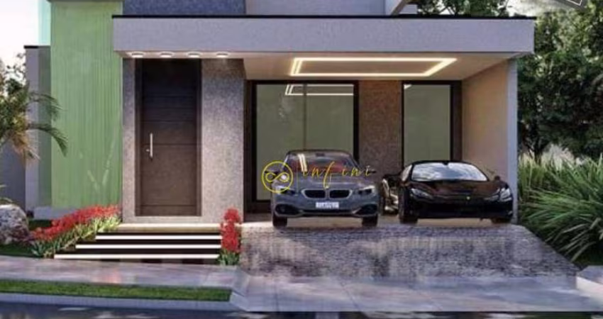 Casa Nova de Condomínio com 3 Suítes, sendo uma Máster à venda, 196 m² por R$ 1.650.000 - Condominio Le France - Aparecidinha, Sorocaba/SP