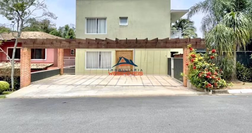 Casa de luxo com 4 quartos e 2 suítes em condomínio na Pousada dos Bandeirantes, Carapicuíba-SP: 386,47 m² de área.