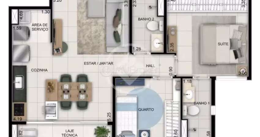Apartamento com 3 quartos à venda na Rua T 30, Setor Bueno, Goiânia