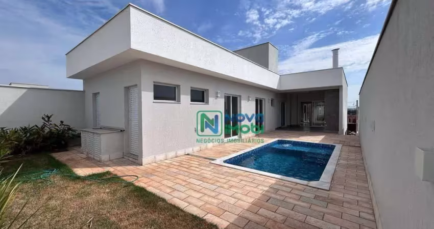 Casa nova com piscina a venda em condomínio fechado