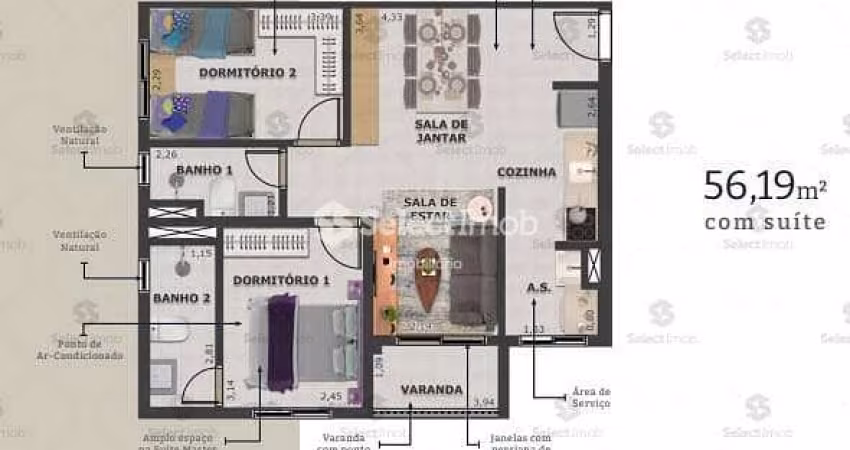 Apartamento NA PLANTA à venda, Vila Guiomar, Santo André, SP