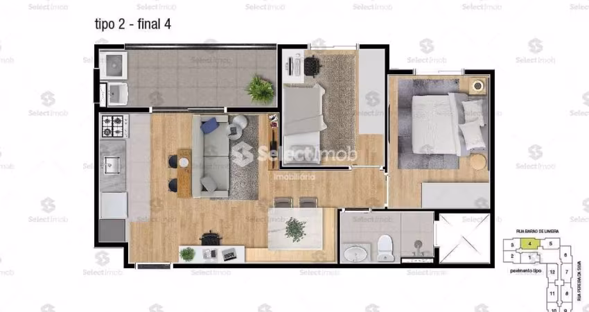Apartamento NA PLANTA à venda, Vila Humaitá, Santo André, SP