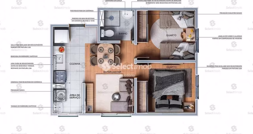 Apartamento NA PLANTA à venda, Vila João Ramalho, Santo André, SP