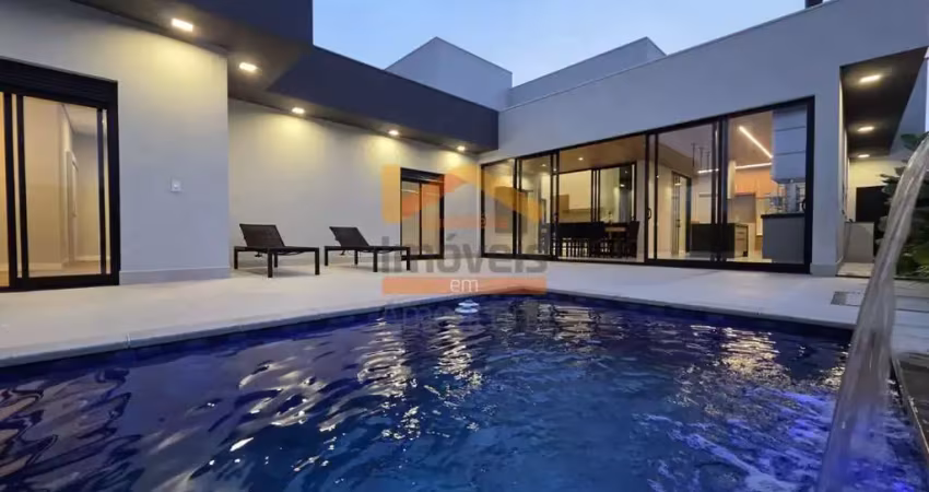 Casa em condomínio fazenda santa lúcia, americana-sp: 3 quartos, 3 suítes, 4 banheiros - 228m²