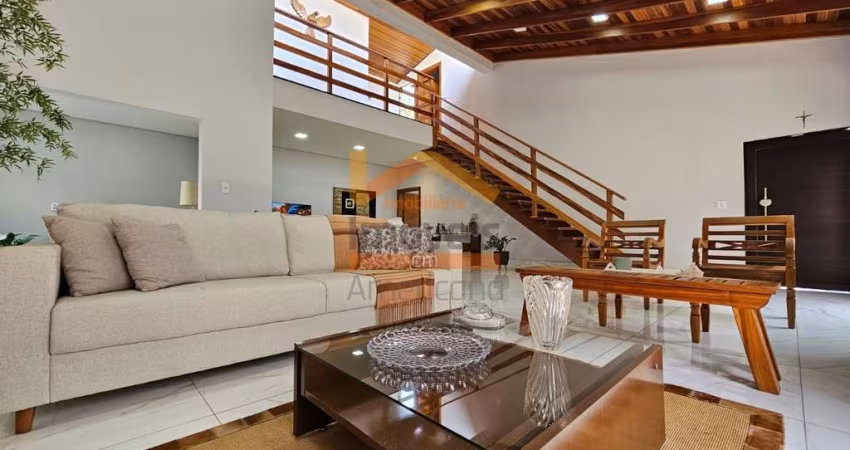 Imóvel de alto padrão: Casa de condomínio com 3 quartos e 3 suítes no Parque Nova Carioba, Americana-SP. 274m² de área!