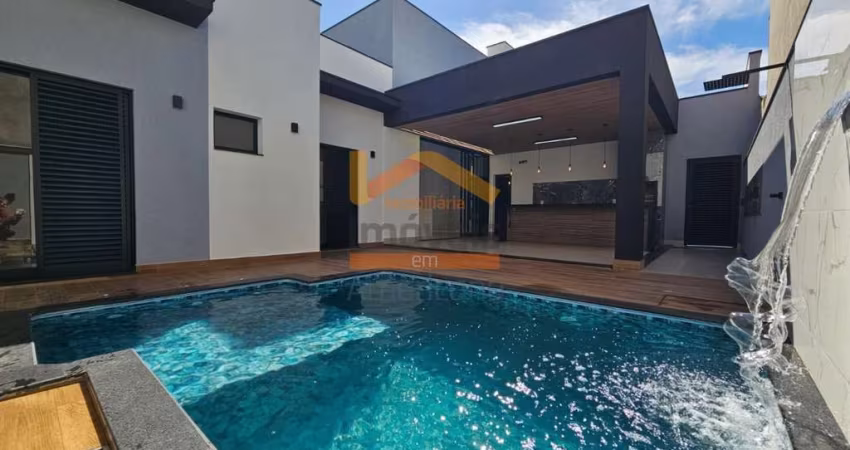 Casa de luxo em condomínio no Parque dos Pinheiros, Nova Odessa-SP: 3 quartos, 3 suítes, 5 banheiros e 190m² de área.