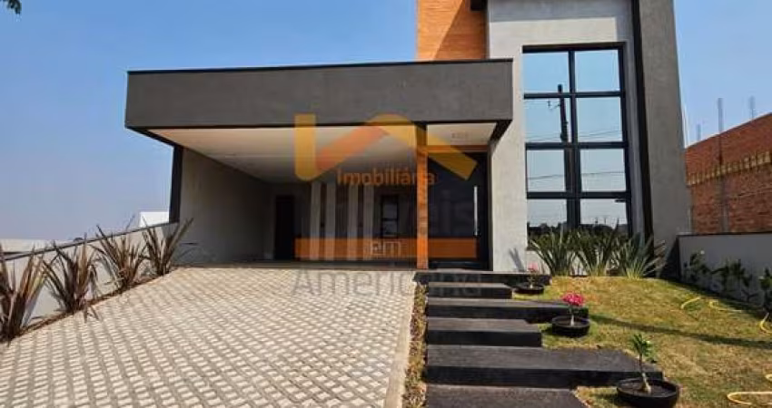 Luxuosa casa em condomínio à venda em Nova Odessa-SP, Jardim Recanto das Águas: 3 quartos, 1 suíte, 3 salas, 3 banheiros, 4 vagas, 180,60m².
