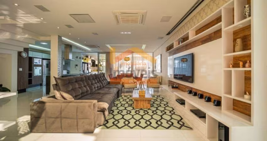 Casa de luxo em condomínio de alto padrão em São Pedro-SP, no bairro Mariluz: 3 quartos, 3 suítes, 3 salas, 4 banheiros, 4 vagas, 398m².