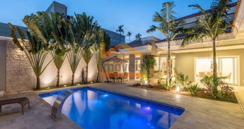Imperdível Casa em Condomínio de Luxo em Americana-SP, Jardim Trípoli: 4 quartos, 4 suítes, 3 salas, 2 banheiros, 8 vagas, 632m².