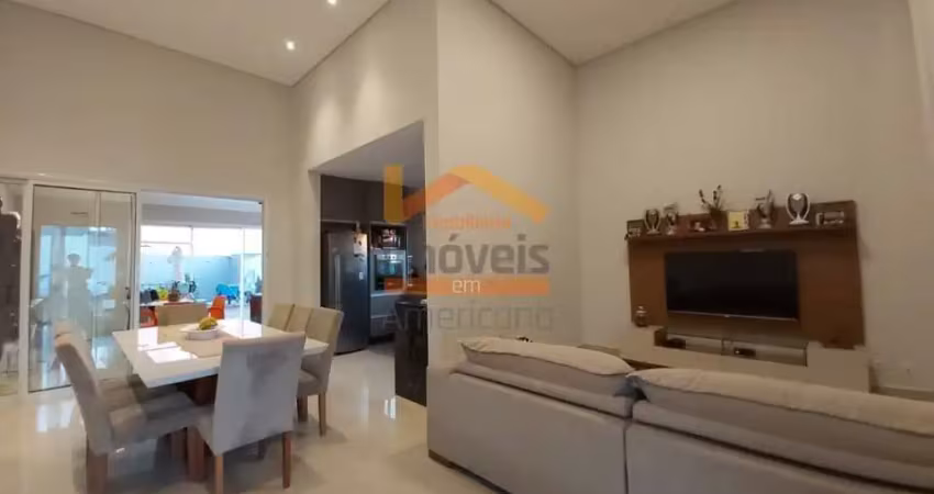 Oportunidade única! casa de alto padrão à venda em condomínio fechado em americana-sp, loteamento residencial jardim dos ipês amarelos. 3 quartos, 3 suítes, 2 salas, 4 banheiros, 2 vagas, 203m².