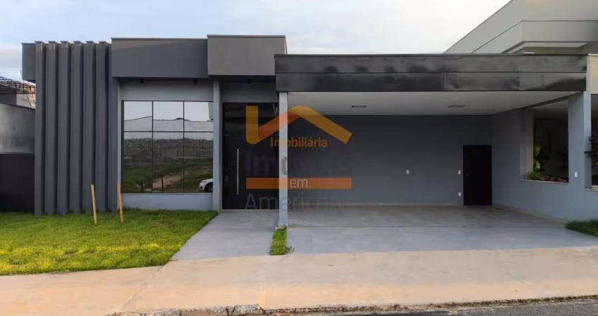 Casa de luxo em condomínio à venda em Americana-SP, no Loteamento Residencial Jardim Villagio: 3 quartos, 3 suítes, 2 salas, 4 banheiros, 2 vagas, 240m².