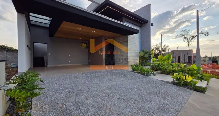 Casa de alto padrão à venda em condomínio exclusivo - Jardim Vitória, Nova Odessa-SP - 3 quartos, 3 suítes, 2 salas, 5 banheiros, 4 vagas, 184m².
