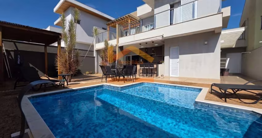 Oportunidade Única: Casa de alto padrão em condomínio no Residencial Imigrantes, Nova Odessa-SP - 3 quartos, 3 suítes, 3 salas, 5 banheiros, 4 vagas - 260m².