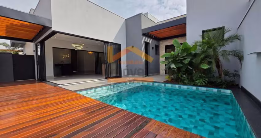 Imperdível residência de luxo em condomínio no jardim vitória, nova odessa-sp: 3 quartos, 3 suítes, 2 salas, 4 vagas, 213,48 m²!