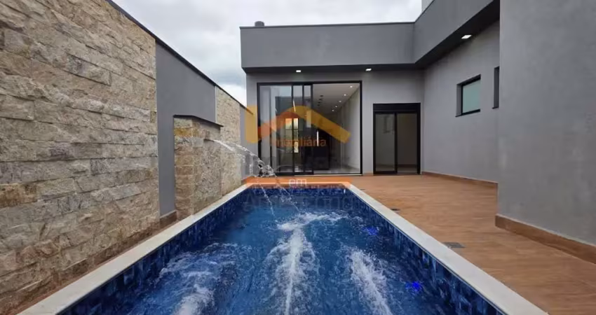 Casa de luxo em condomínio com 3 suítes e 4 vagas de garagem no Jardim Recanto das Águas, Nova Odessa-SP