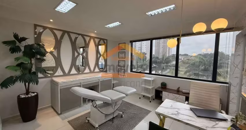 Sala comercial para locação na vila frezzarim, americana-sp: 1 sala, 1 vaga de garagem, 45m² de área.