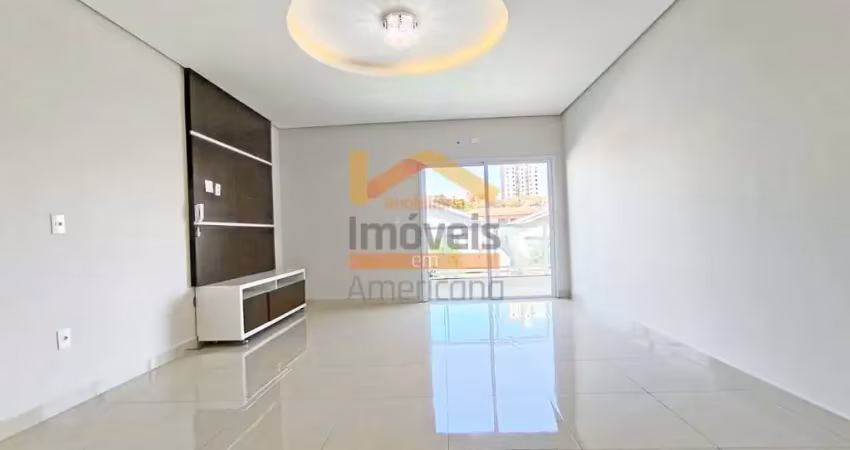 Apartamento para locação de alto padrão no jardim ipiranga, americana-sp: 3 quartos, 1 suíte, 2 salas, 2 banheiros, 2 vagas de garagem, 100m².