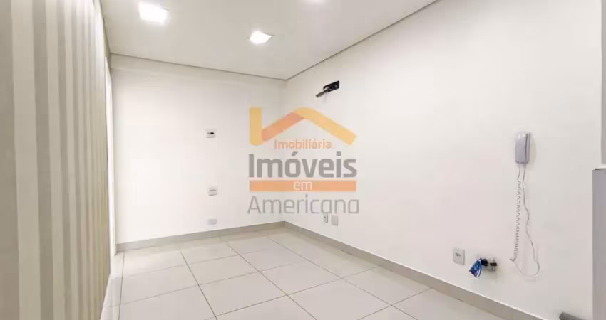 Sala comercial no centro de americana-sp: 2 salas, 1 banheiro, 1 vaga de garagem, 76,50 m² de área.