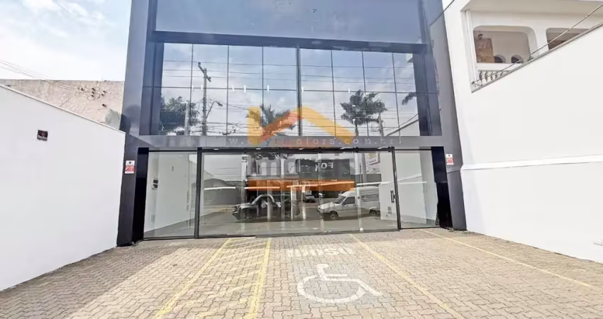 Salão comercial para locação na vila molon, americana-sp: 2 salas, 4 banheiros, 3 vagas de garagem, 348 m² de área!