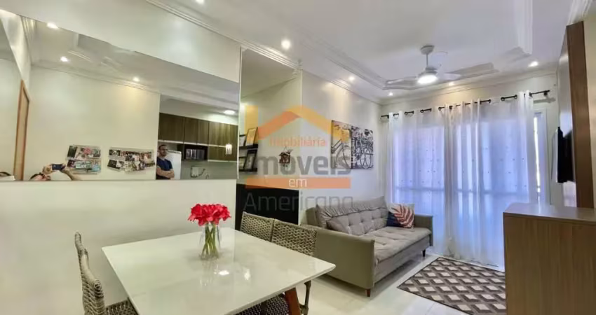 Apartamento de 2 quartos à venda no jardim jacyra em americana-sp: 2 salas, 2 banheiros, 1 vaga, 58m²!