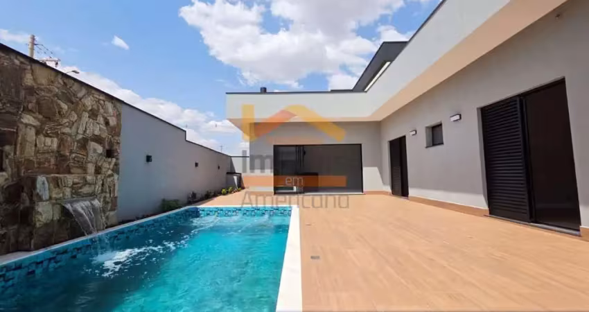 Casa de alto padrão à venda em condomínio fechado no jardim recanto das águas, nova odessa-sp: 3 quartos, 1 suíte, 2 salas, 3 banheiros, 4 vagas de garagem, 188,29 m².
