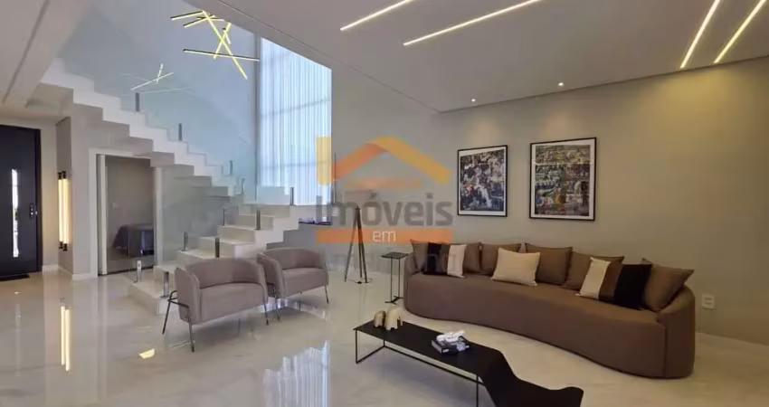 Casa de luxo em condomínio - 4 quartos, 4 suítes, 3 salas, 6 banheiros, 4 vagas - jardim imperador, americana-sp